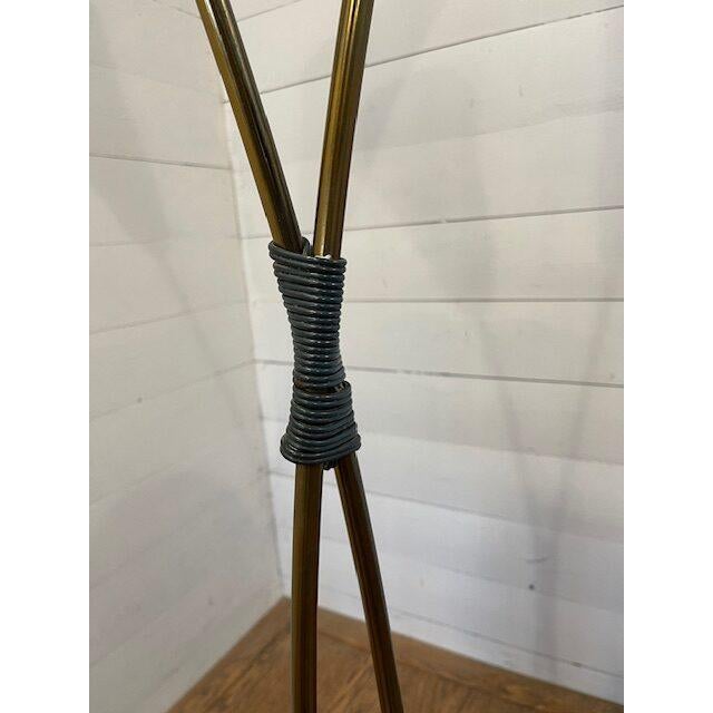 Vintage Standing Lamp in Brass and Enamel by Zukov, 1970 For Sale - Image 5 of 8