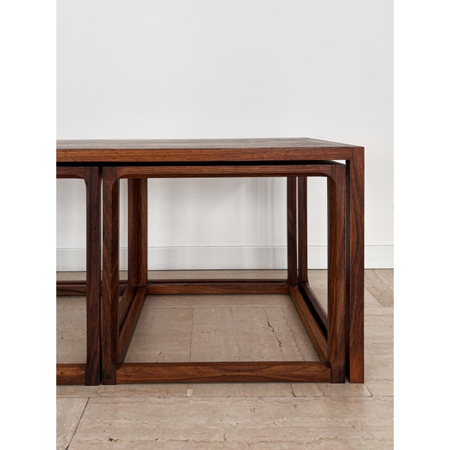 Nesting Tables attributed to Aksel Kjesgaard, Denmark, 1960s, Set of 3 For Sale - Image 13 of 18