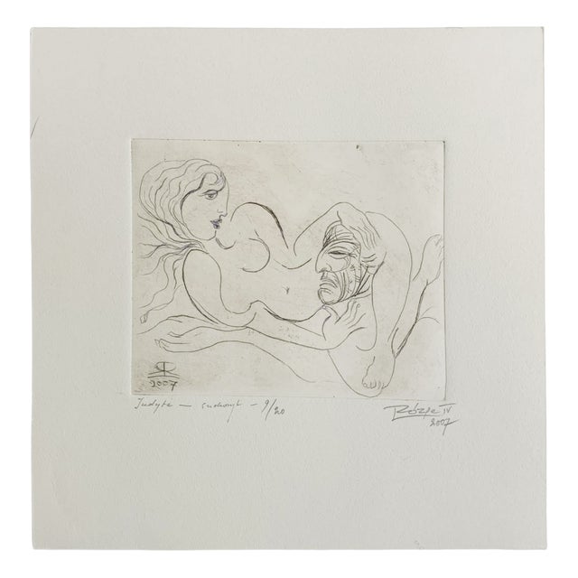 Leszek Rózga, Judith, 2007, Drypoint on Paper For Sale