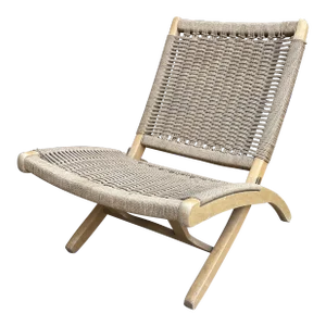 1960s Hans Wegner Rope Folding Chair