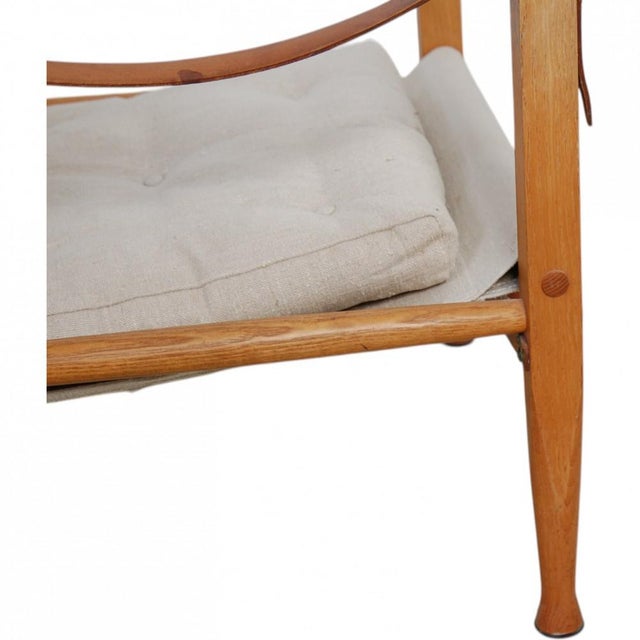 1990s Safari Chair in Canvas Fabric by Kaare Klint, 1990s For Sale - Image 5 of 18