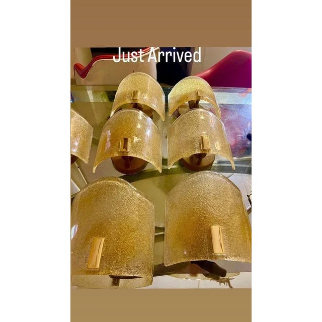 Murano Due Wall Light in 24 Ct Gilt Gold, Italy, 1990 For Sale - Image 6 of 10
