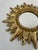 1960s Vintage Mid Century Modern Gilded 12.5" Sunburst Wall Accent Mirror For Sale - Image 5 of 17