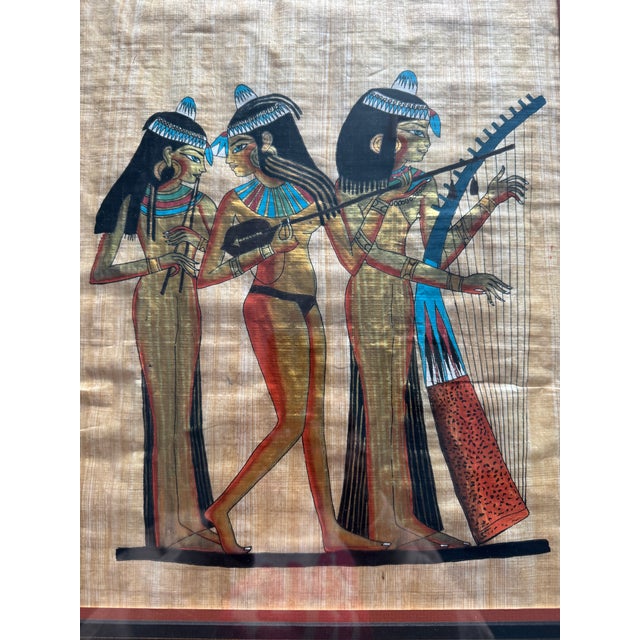 This striking, hand-painted papyrus painting captures one of the most iconic scenes from Ancient Egyptian history:...