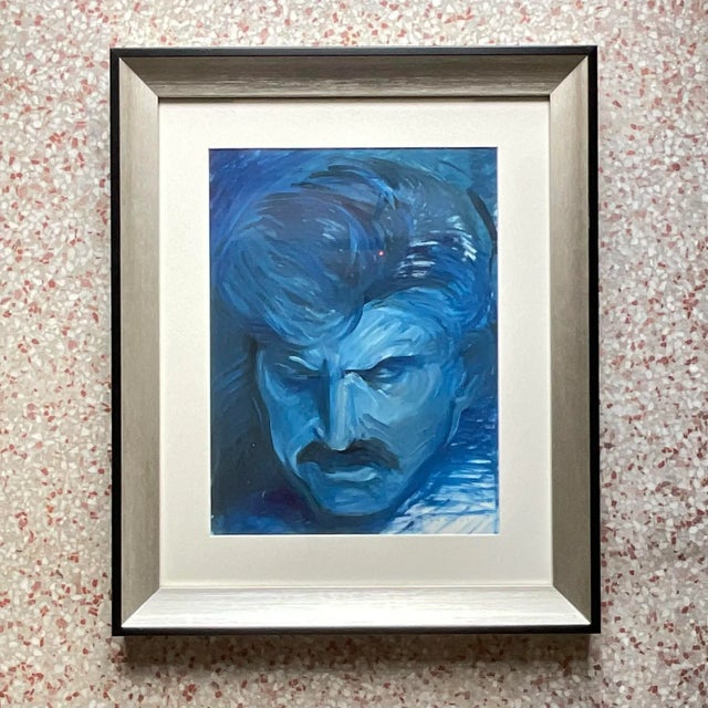 This striking vintage Fauvist painting brings an electrifying touch of emotion and intensity to your collection. Signed by...