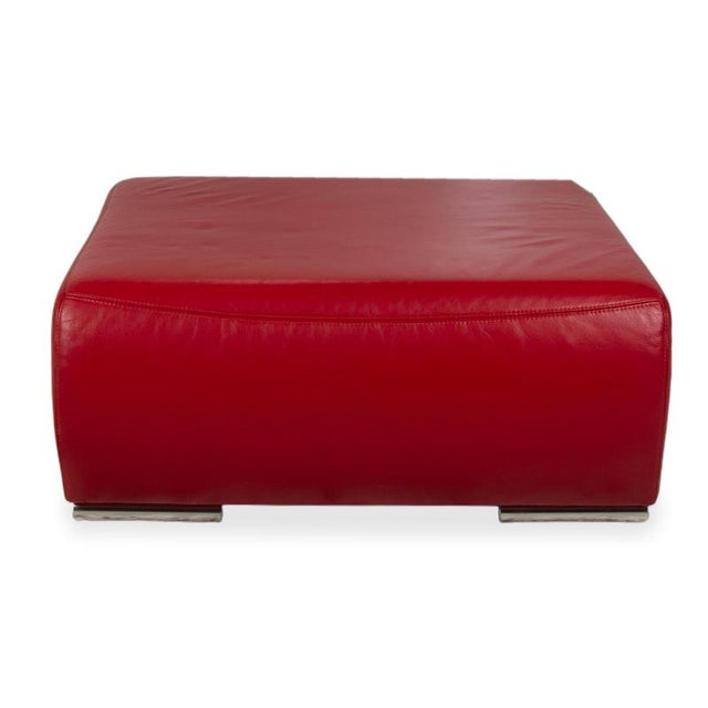 Two-Seater Sofa and Ottoman in Leather from Musterring, Set of 2 For Sale - Image 16 of 18