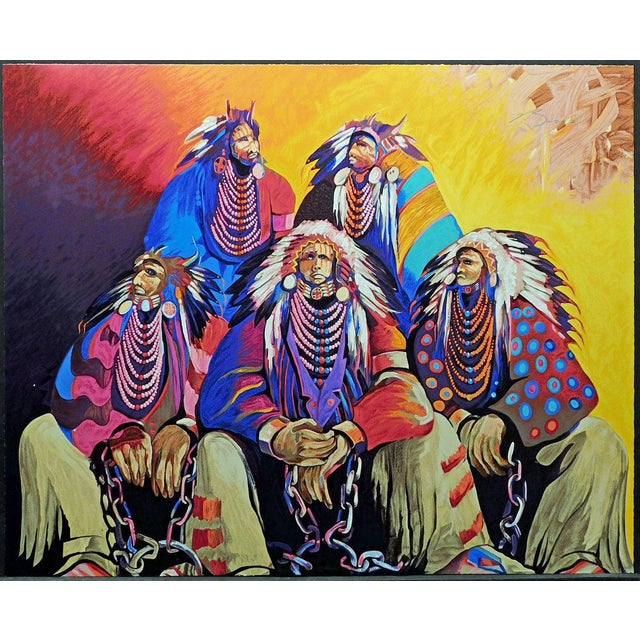 "Land Of The Free Home Of The Brave" Original Limited Edition Serigraph on paper by Earl Biss Hand Signed by the Artist...