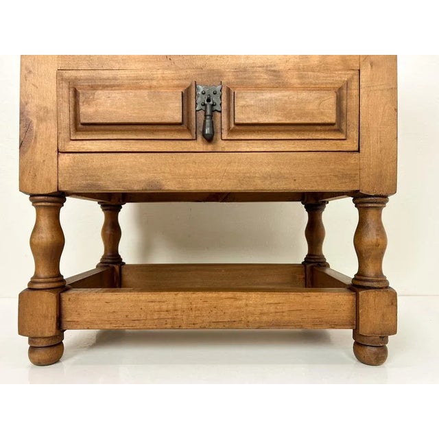 1950s Small Baroque Spanish Chest of Drawers, 1950s For Sale - Image 5 of 12