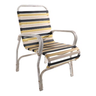 Vintage Poolside Patio Chair in the Style of Brown Jordan For Sale