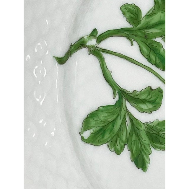 Flora Danica Porcelain Breakfast Plates by Bing & Grøndahl, Denmark, 1920s, Set of 9 For Sale - Image 10 of 11