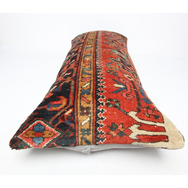 Antique Tribal Rug Lumbar Pillow – 16" X 38", Handcrafted Statement Piece For Sale - Image 10 of 11