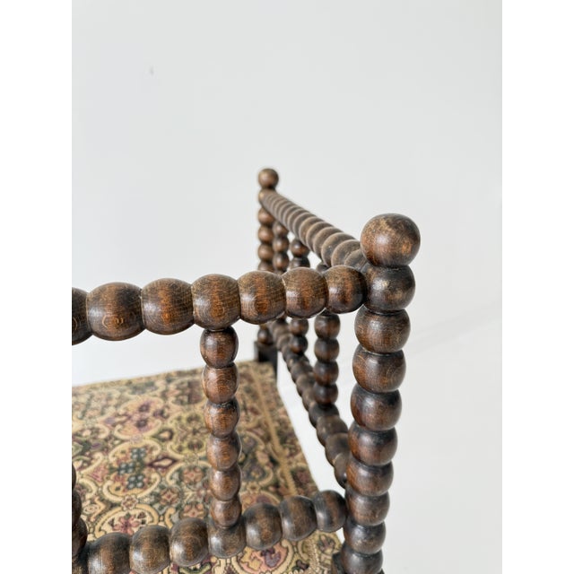 Antique 20th Century French Bobbin Corner Chair For Sale - Image 11 of 16