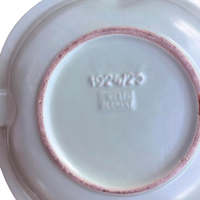 Ceramic Advent Plate/Candle Holder, Jasba, Germany 1960s | Mint Green For Sale - Image 6 of 10