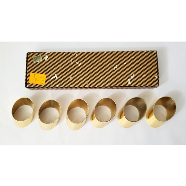 Napkin Rings 24k Gold-Plated For Sale - Image 10 of 11