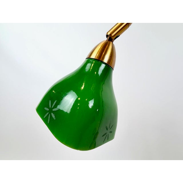 Mid-Century Modern Vintage Brass and Marble Table Lamp from Hustadt Leuchten Arnsberg, 1980s For Sale - Image 3 of 10
