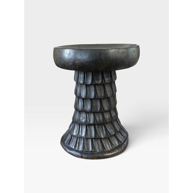 Vintage Tribal Nobility Bamileke Stool/Table Cameroon 15" H For Sale In New York - Image 6 of 10