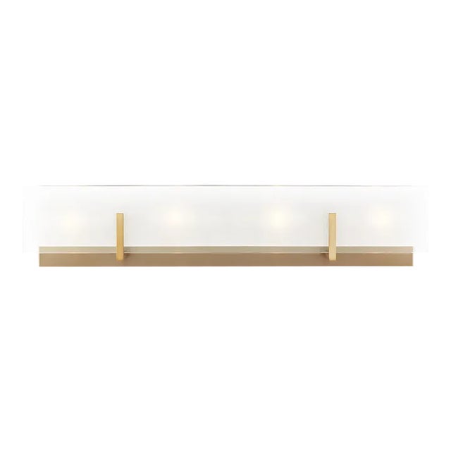 Sean Lavin By Visual Comfort Studio Syll 4-Light Bath Fixture in Satin Brass For Sale