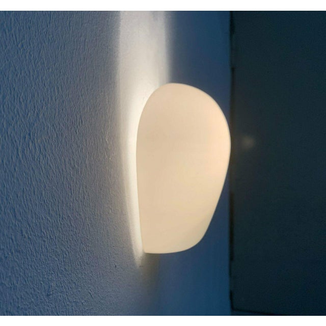 Three classic "Shell" wall lights, designed by Wilhelm Wagenfeld in the 1950s. The Shell is a functional, elegant, and...