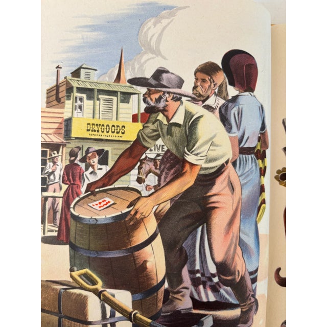 The Covered Wagon Hardcover in Dust Jacket by May McNeer Illustrations by Florian 1944 For Sale - Image 11 of 12