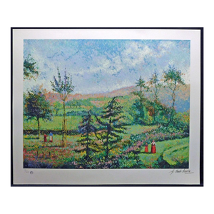 Pissarro, Claude "Garden of Yves Saint Laurent"Signed Artwork Serigraph Unframed