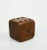 Sowe Konst Vintage teak dice shaped pen / pencil holder Swedish modern desk accessory, 1960s Burnished marks with S.K....