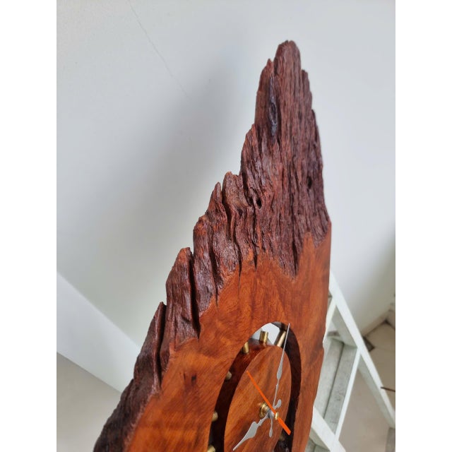 Wood Transformable Clock - One-of-a-Kind Handcrafted Driftwood Wall Clock Sculpture For Sale - Image 7 of 17