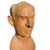 Mid-Century Hand-Carved Wooden Male Bust Sculpture — Jonathan Parks Estate For Sale - Image 4 of 11