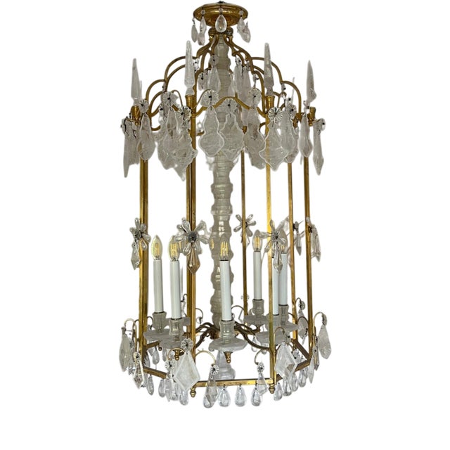 Rock Crystal Lantern by Dimitri Stefanov For Sale