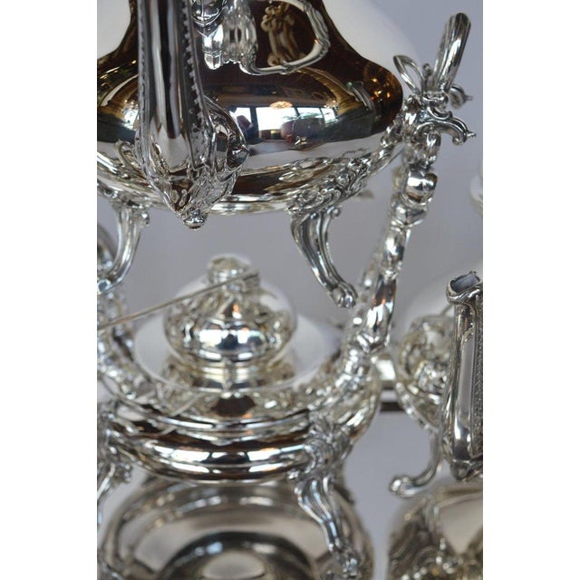 19th Century Peruvian Sterling Silver Tea & Coffee Service With Tray - 7 pcs For Sale - Image 9 of 15