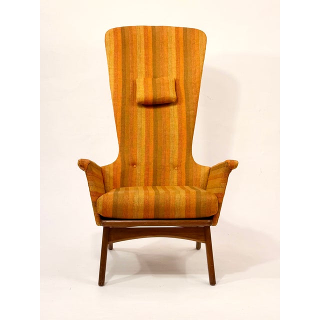 Mid-Century Modern Adrian Pearsall High Back Lounge Chair, Model 1548-C For Sale - Image 3 of 9