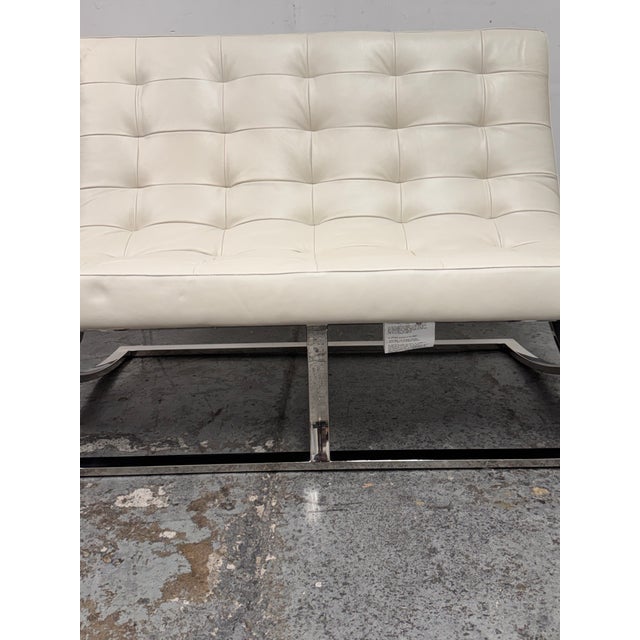 Williams-Sonoma James Leather Loveseat For Sale - Image 11 of 12