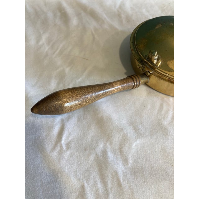 Wood Mid 20th Century Brass and Wood Crumb Butler For Sale - Image 7 of 8