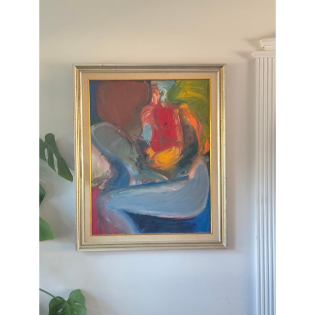 Mid Century Abstract Expressionist Oil Painting For Sale In Philadelphia - Image 6 of 9
