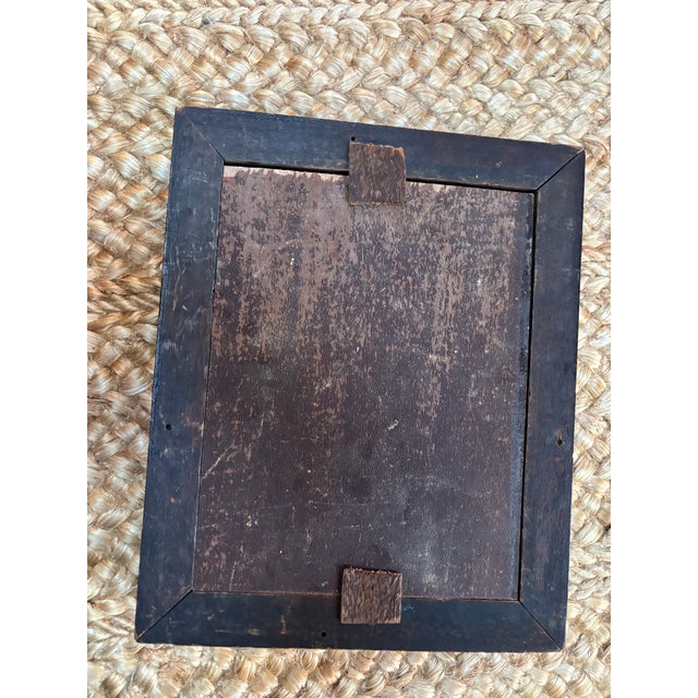 Bronze 19th Century Bronze Mount in Shadow Box Frame For Sale - Image 8 of 9