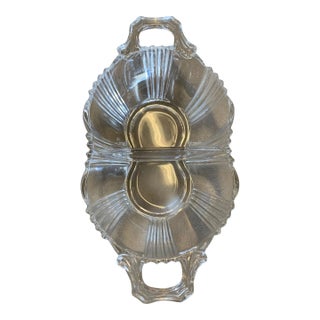 1940‚Glass Divided Relish Tray For Sale