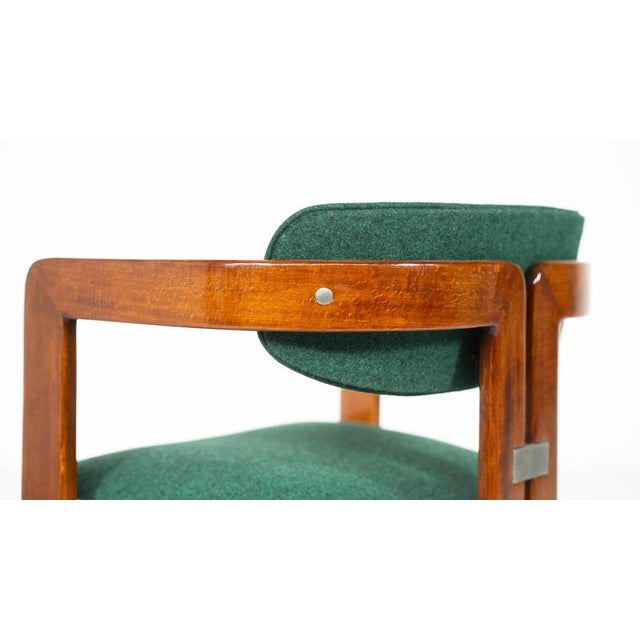 Brown Pamplona Armchairs by Augusto Savini for Pozzi, Italy, 1960s, Set of 8 For Sale - Image 8 of 18