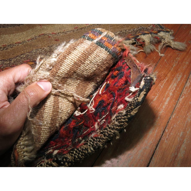 Tribal 20th Century Salt Bag Soumac Handwoven Textile For Sale In New York - Image 6 of 6