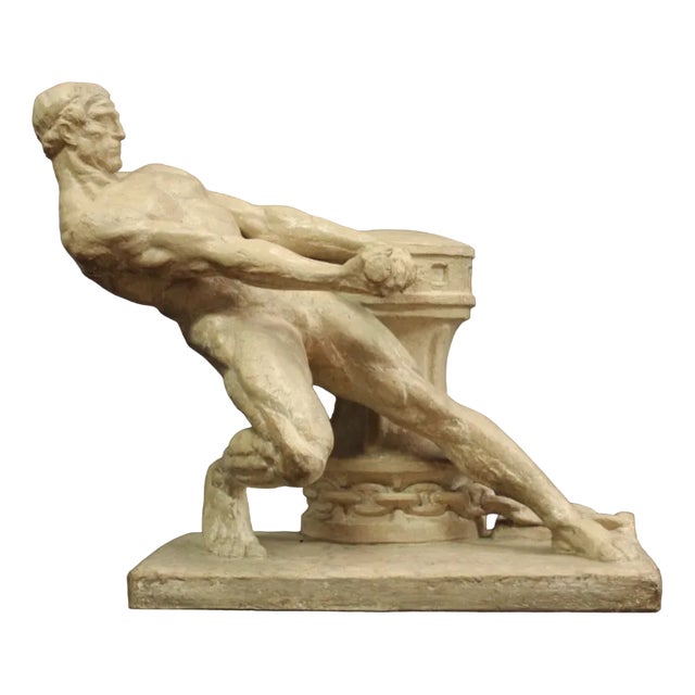 Henri Bargas, La Force, 1930, Terracotta For Sale