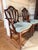 Set of 4 Vintage Hepplewhite/Georgian Style Shield-Back Arm Dining Chairs With Classic Wheat Detail For Sale - Image 4 of 7
