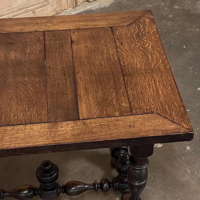 Wood 18th Century Rustic Henri II End Table For Sale - Image 7 of 13