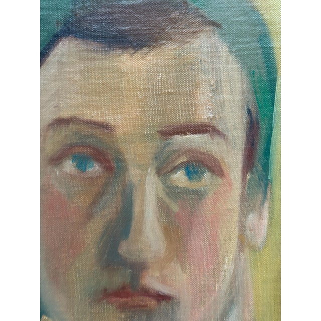 A‑S Nilsson, Portrait, 1950s, Oil Painting on Panel, Framed For Sale - Image 9 of 18