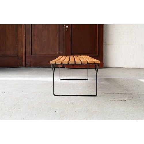 Slatted Bench 400 by Harry Bertoia For Sale - Image 6 of 18