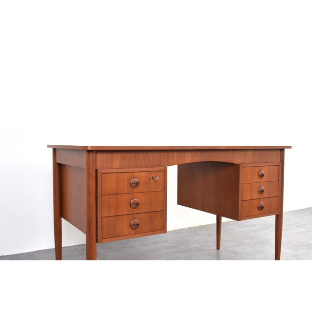 Mid-Century Modern Danish Teak Desk, 1960s For Sale - Image 13 of 18