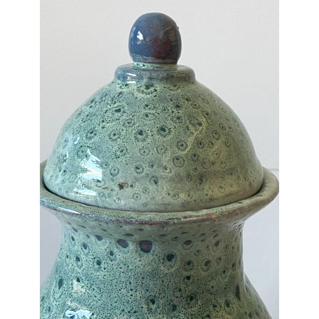 Glazed Terracotta Urn from DP Art, France For Sale - Image 3 of 10