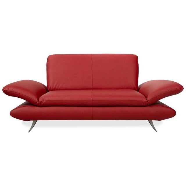 Gavin 107 Vegan Leather Rossini Two-Seater Red Manual Function Sofa from Koinor For Sale - Image 13 of 13