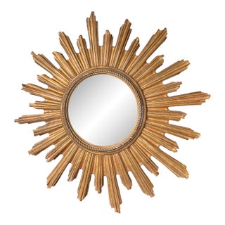 Antique Sunburst Mirror For Sale
