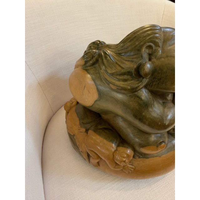 Antique Japanese Carved Boxwood Fertility Sculpture For Sale In San Francisco - Image 6 of 12