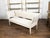 White Italian 19th Century White Painted Sofa with Slanted Sides and Distressed Patina For Sale - Image 8 of 10