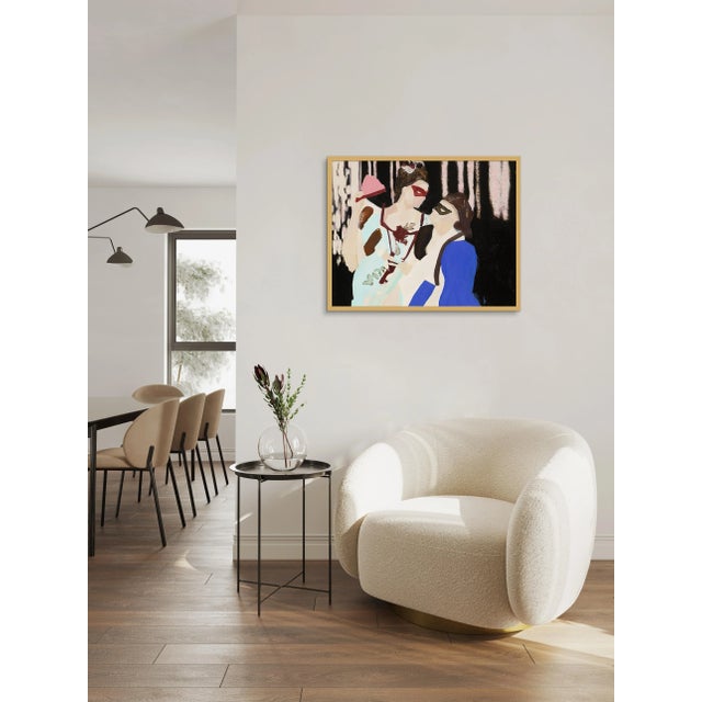 Contemporary Gli Innamorati by Lucia Jones in Gold Frame, Medium Art Print For Sale - Image 3 of 3