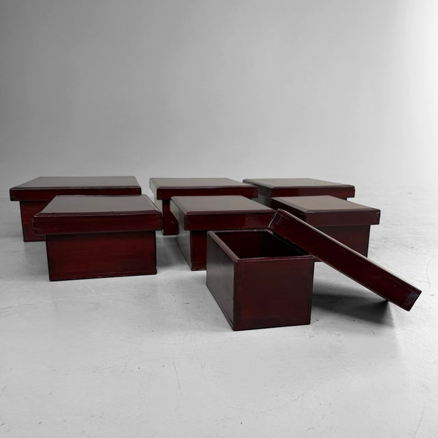 Taishō Japanese Kiridame Nesting Boxes, 1920, Set of 7 For Sale - Image 12 of 18